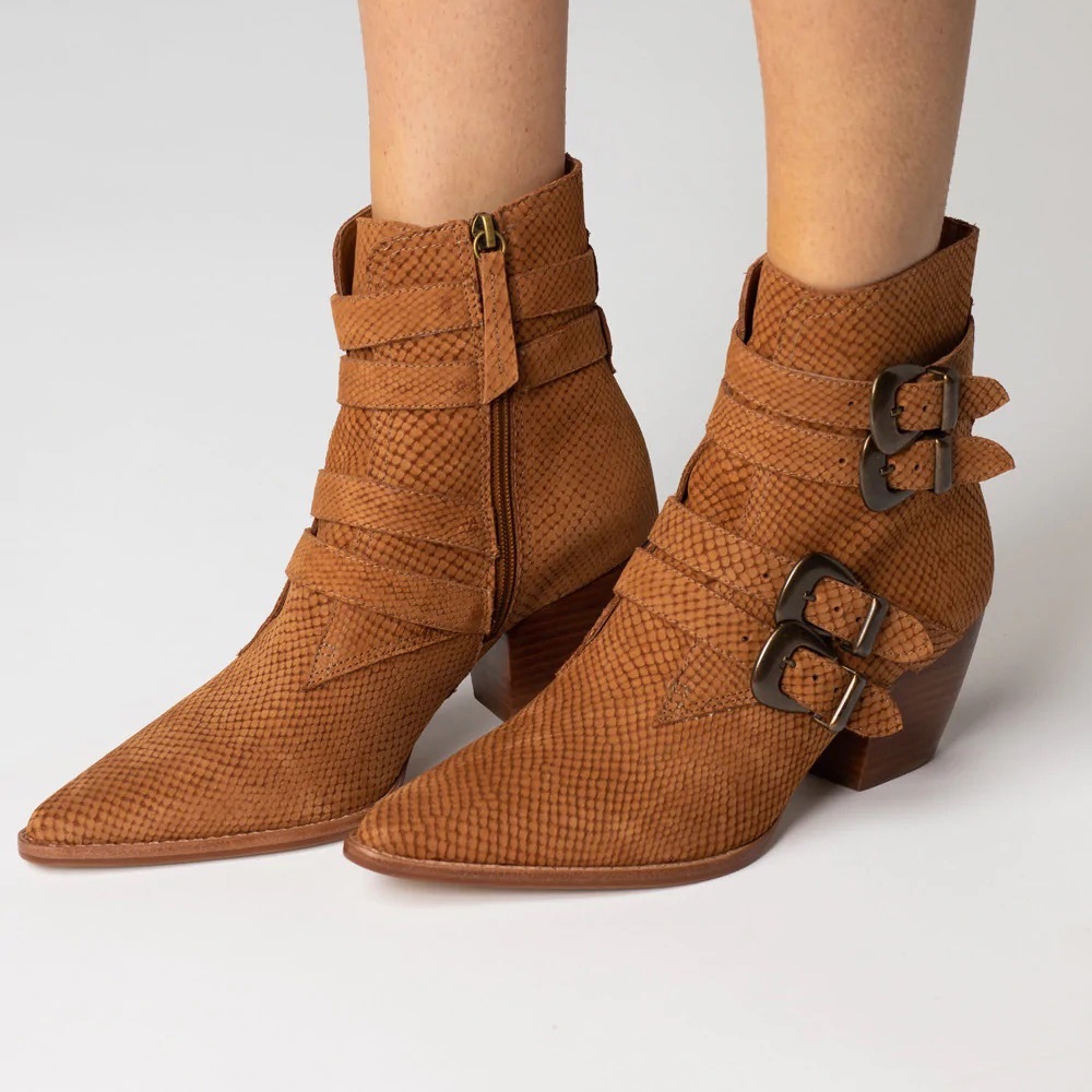 Matisse Harvey Brown Leather Booties